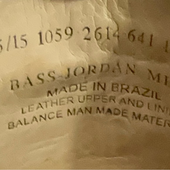 G.H. BASS Jordan Leather Wingtip Oxfords Burgandy 10.5. 1059-2614-641 - Picture 7 of 7